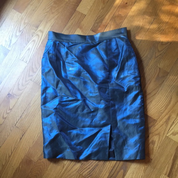 🚚Blue Iridescent Blazer & Skirt Outfit🚚 - Picture 6 of 8